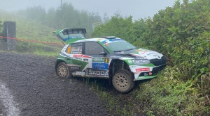 Azori-szigeteki Rallye –  Herczigék kicsúsztak, a szuper rali adta keretek között folytatják