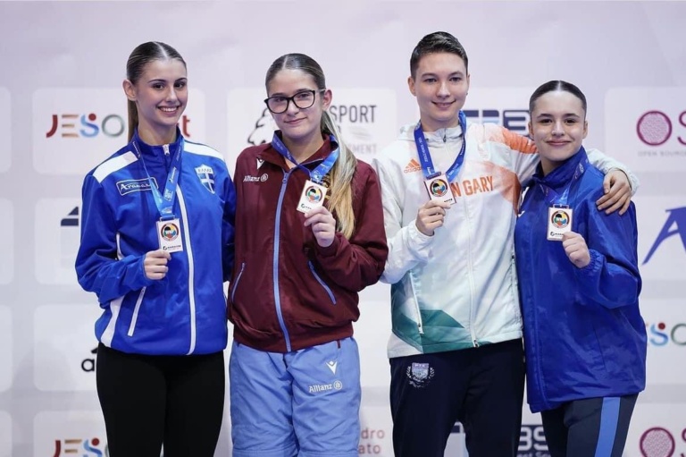 Read more about the article Két érem a jesolói ifjúsági karate világkupán